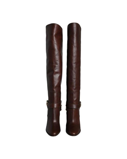 High Boots di Dolce & Gabbana in Brown