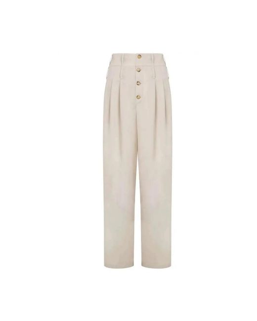 Moschino Natural Straight Trousers