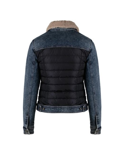 Moorer Petunia Puffer Jacket in het Blue