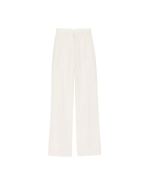 AMI Pantalon Chino Natural in het White