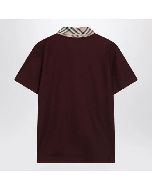 Burberry Red Polo Shirts for men