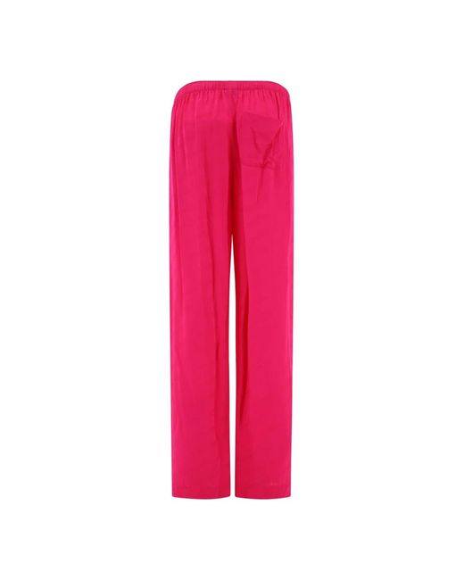 Balenciaga Red Straight Trousers