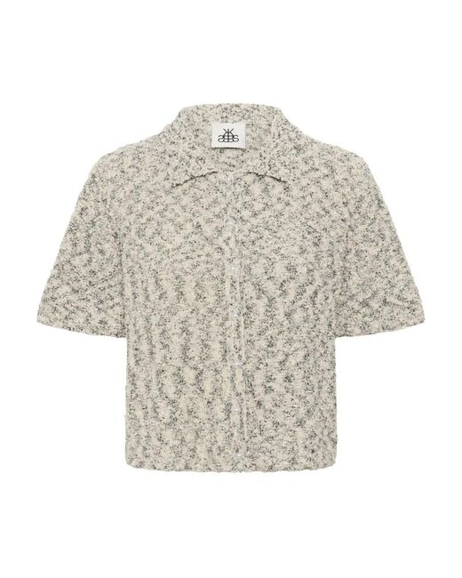 Karen By Simonsen Truien & Vesten ,Grijs ,Kbunice Cardigan in het Natural