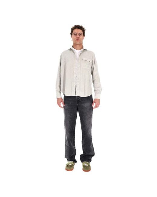 Finamore 1925 Gray Casual Shirts for men