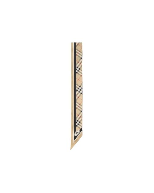 Silky Scarves Burberry de color Metallic