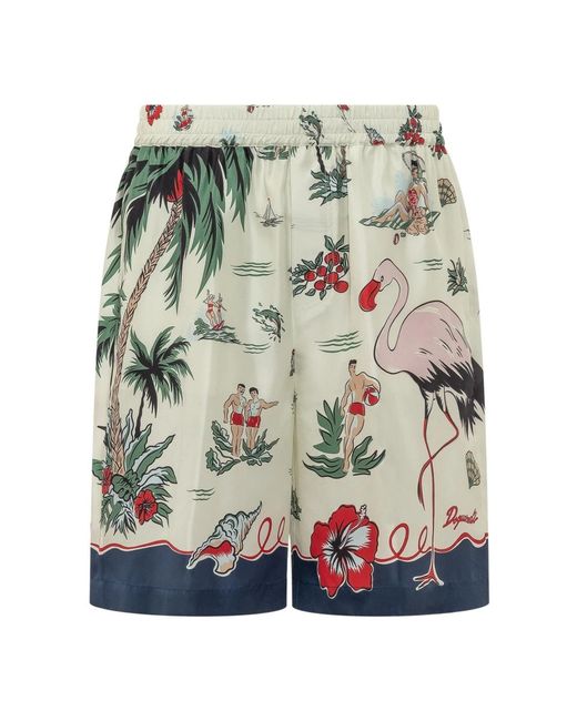 DSquared² Green Casual Shorts for men