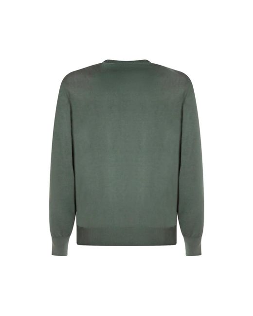 Altea Green Round-Neck Knitwear for men