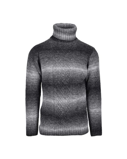 Daniele Alessandrini Gray Turtlenecks for men