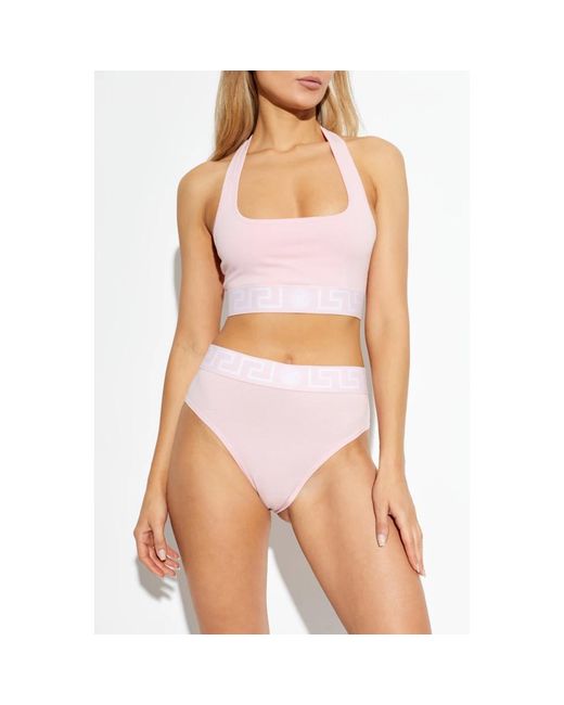 Bottoms Versace de color Pink