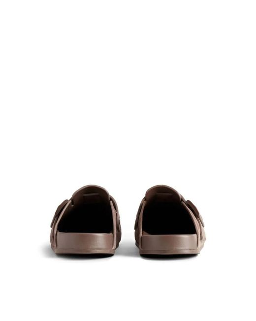 Balenciaga Braune wildleder schnallen sandalen in Brown für Herren