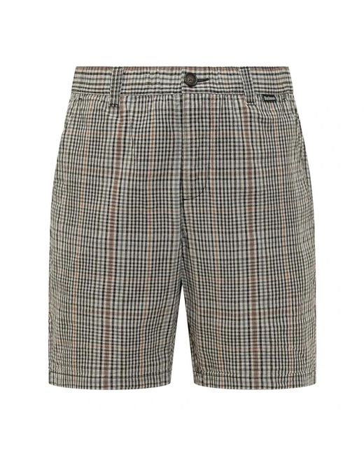 Barbour Gray Casual Shorts for men