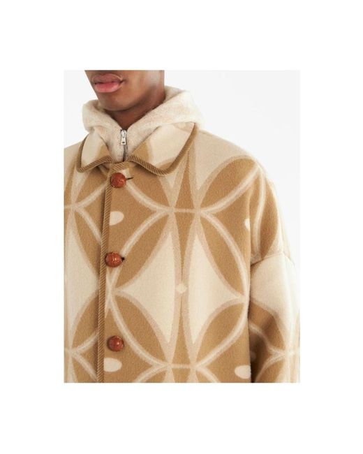 Etro Natural Single-Breasted Coats for men
