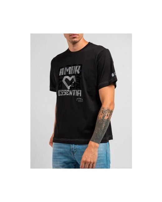 Dolce & Gabbana Baumwoll-t-shirt mit brand design in Black für Herren