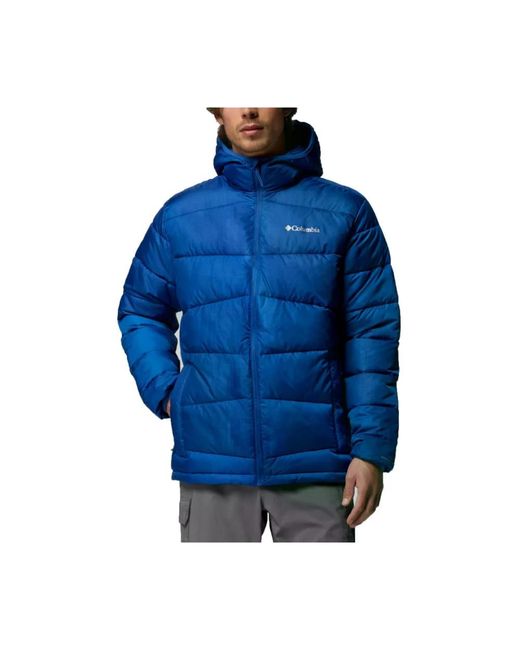 Columbia Fivemile Butte Ii Hooded Puffer Jacket in het Blue voor heren