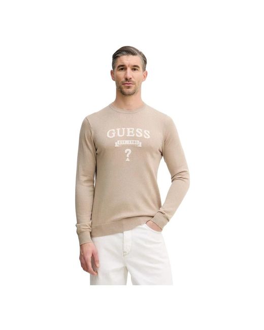 Guess Hammond Sweater in het Natural voor heren
