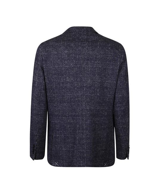 Etro Jassen ,Blauw ,Katoen Roma Jacket in het Blue voor heren