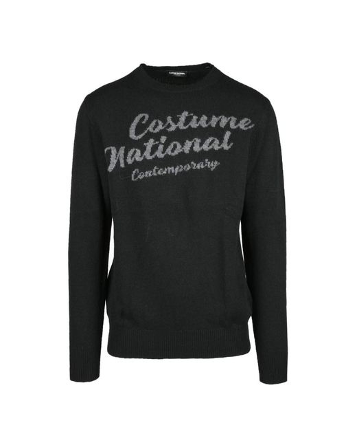 CoSTUME NATIONAL Black Round-Neck Knitwear for men