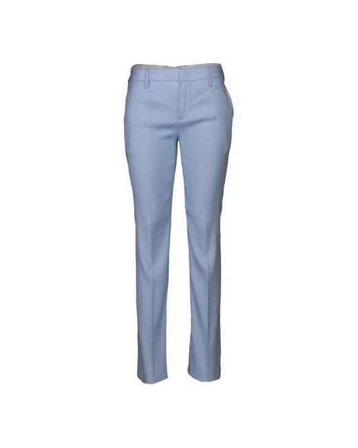 Dondup Blue Slim-Fit Trousers