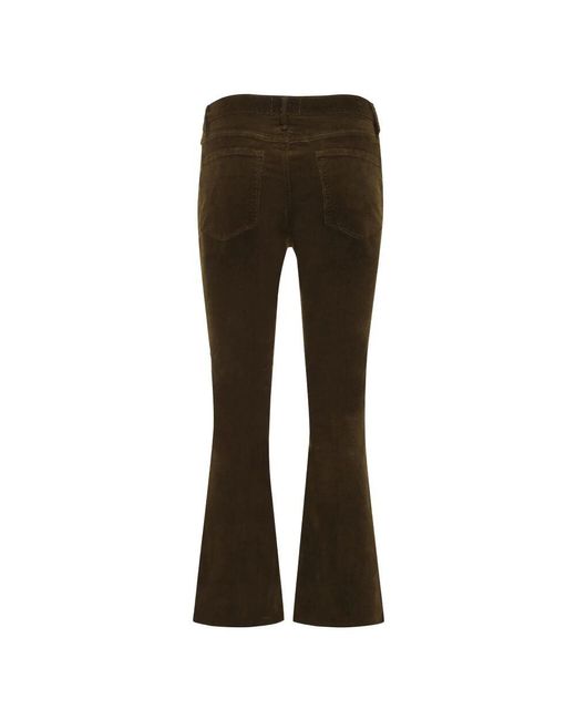 FRAME Brown Cropped Trousers