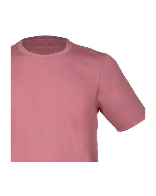 Gran Sasso Pink T-Shirts for men