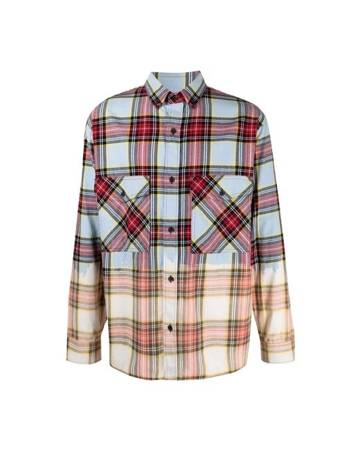 Marcelo Burlon Blue Casual Shirts for men