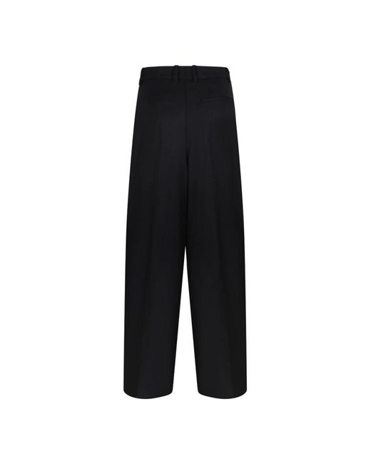 P.A.R.O.S.H. Black Straight Trousers