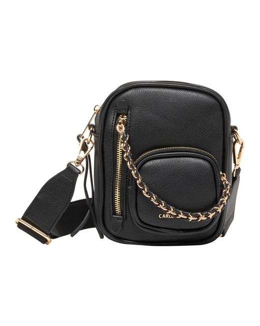 carlo colucci Vielseitige tasche mit kette in Schwarz Lyst DE