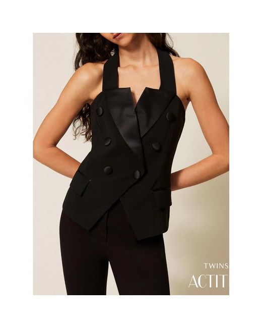 Vests Actitude en coloris Black