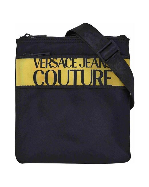 Versace Schultertasche mit logo-print und reißverschluss in Blue für Herren