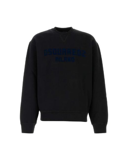 DSquared² Hoodies & Sweatvesten ,Zwart ,Stijlvolle Sweatshirt Voor Mannen in het Black voor heren