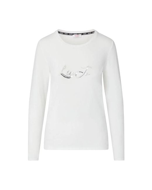 Liu Jo White Long Sleeve T-Shirts