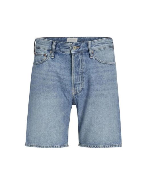 Jack & Jones Blue Denim Shorts for men
