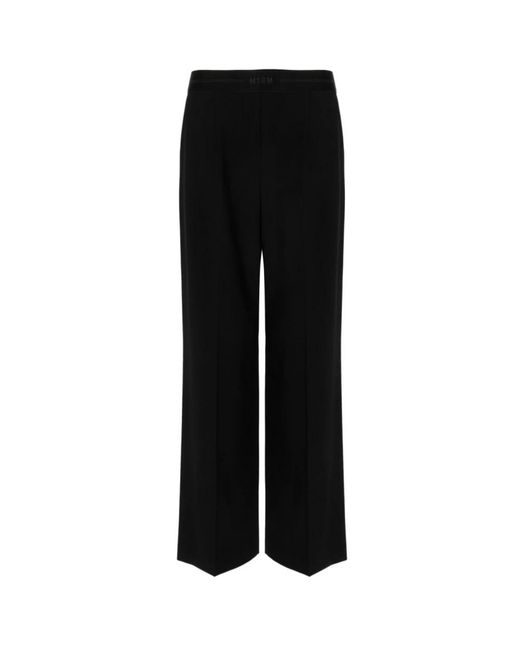 Pantalones casuales con diseño único MSGM de color Black