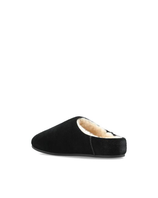Ugg Schoenen ,Zwart ,Suède Zwarte Suède Schapenvacht Instap Schoenen in het Black