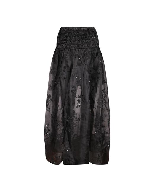 Ganni Black Midi Skirts