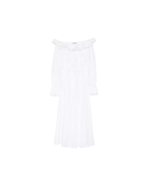Maxi Dresses LES FILLES D'EVA de color White