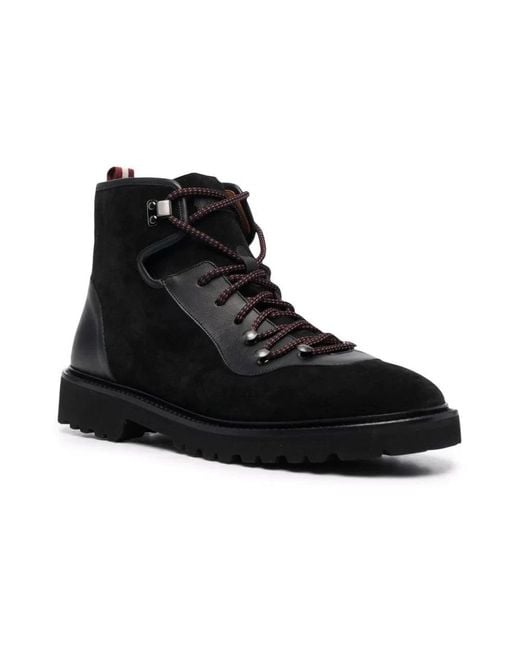 Bally Black Lace-Up Boots for men