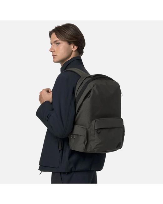 K-Way Black Backpacks for men