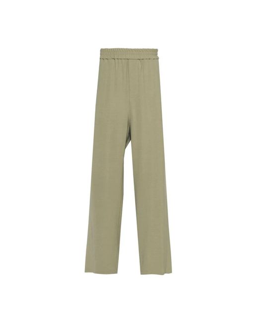 AMI Green Straight Trousers for men
