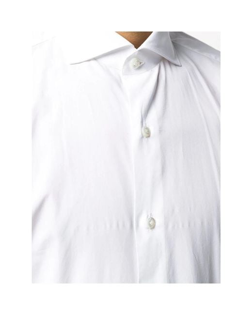 Finamore 1925 White Formal Shirts for men