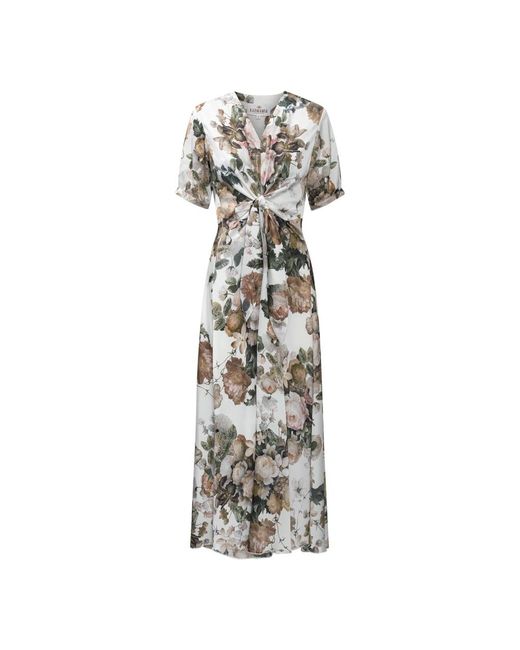 Karmamia Kleedjes ,Wit ,Summer Dress in het Metallic