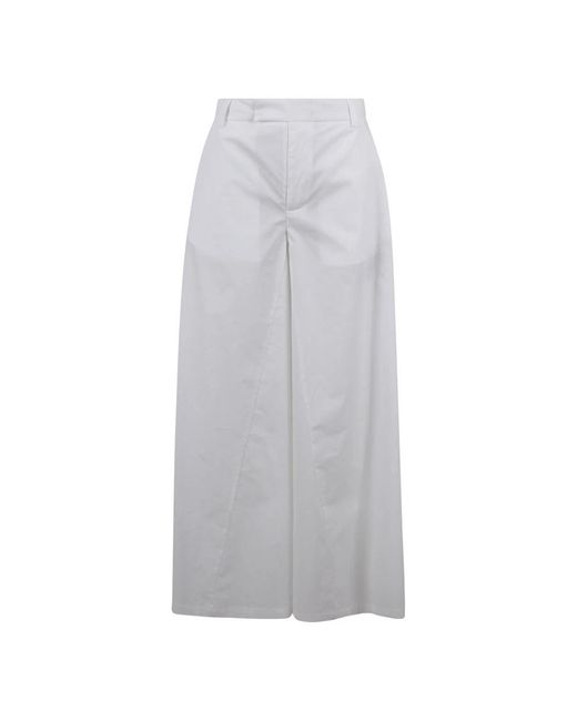 FEDERICA TOSI Gray Wide Trousers