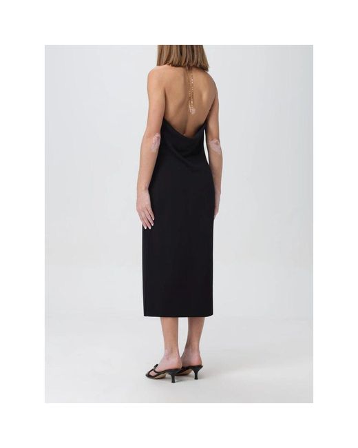 Midi Dresses Bottega Veneta de color Black