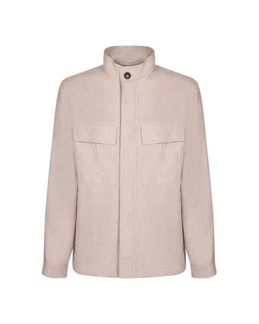Zegna Jassen ,Wol Light Jacket in het Pink voor heren