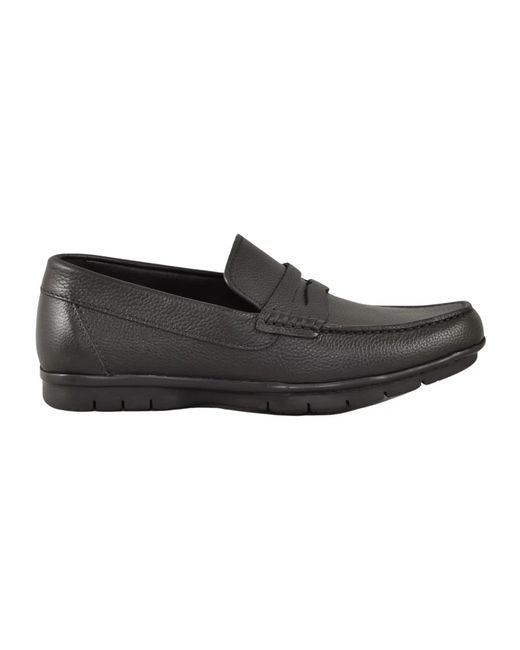Loafers Testoni pour homme en coloris Black
