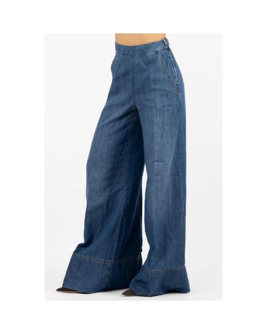 Pinko Blue Wide Jeans