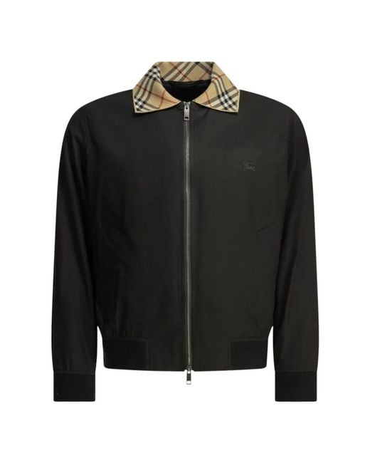 Burberry Black Bomber Jackets for men