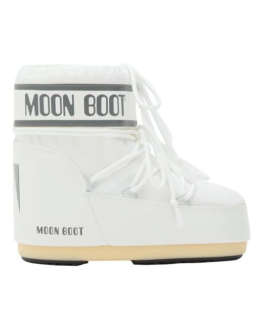 Moon Boot Wit Mono Icon Lage Nylon Schoenen in het White voor heren
