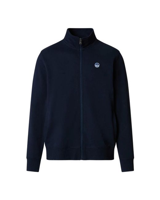 North Sails Blue Zip-Throughs for men