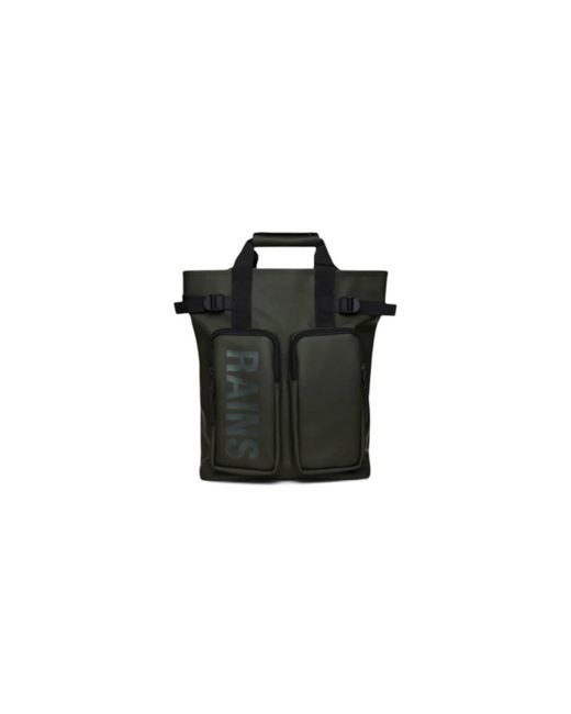 Rains Black Backpacks